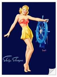 Sisustustarra Pin Up - Ship Shape