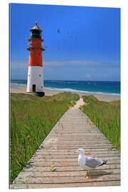 Gallery Print Der Weg zum Leuchtturm am Meer