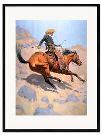 Stampa artistica con cornice Il Cowboy