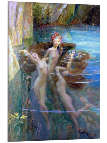 Alubild Wasser-Nymphen 1927
