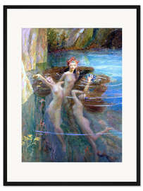Gerahmter Kunstdruck Wasser-Nymphen 1927