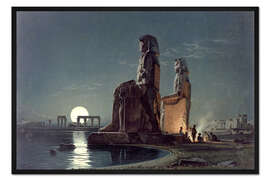 Gerahmter Kunstdruck Kolosse von Memnon, Theben