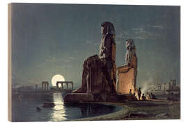 Cuadro de madera  The Colossi of Memnon, Thebes - Carl Friedrich Heinrich Werner