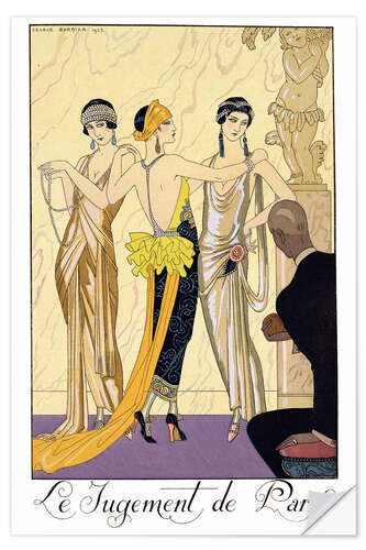 Selvklæbende plakat The Judgement of Paris, 1920-30