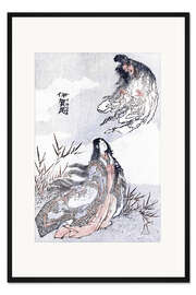 Gerahmter Kunstdruck Eine Hexe und eine Frau