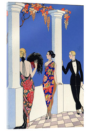 Obraz na szkle akrylowym  The taste of the scarf, 1922 - Georges Barbier