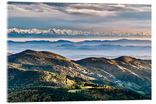 Quadro em acrílico Black Forest Alps Panorama