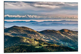 Magnettafel Schwarzwald Alpen Panorama