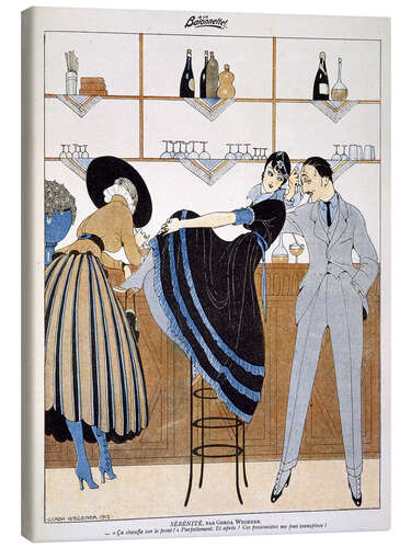 Leinwandbild Gelassenheit, aus dem Wochenblatt 'La Baionnette', 1915