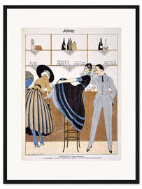 Gerahmter Kunstdruck Gelassenheit, aus dem Wochenblatt 'La Baionnette', 1915