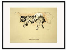 Gerahmter Kunstdruck Entspannung