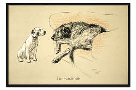 Gerahmter Kunstdruck Flehen