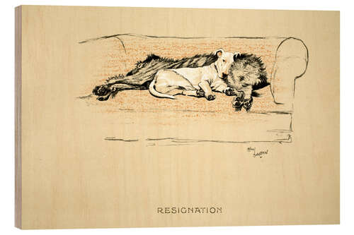 Wood print resignation