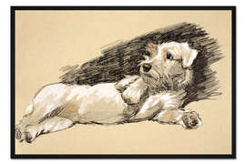 Gerahmter Kunstdruck Terrier