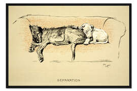 Gerahmter Kunstdruck Trennung