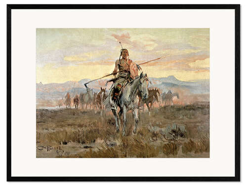 Impresión de arte enmarcada Caballos robados, 1911