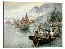 Gallery print Lewis &amp; Clark on the lower Columbia River, 1905