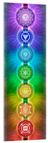 Foam board print The Seven Chakras - Series II