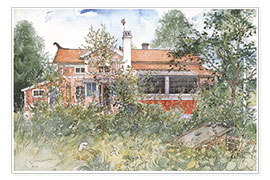 Póster  Pequena casa em Sundborn - Carl Larsson