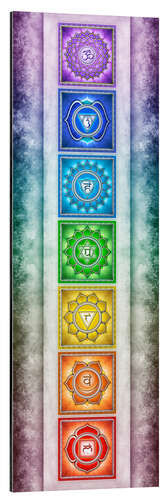 Aluminiumsbilde The Seven Chakras - Series II -Artwork II