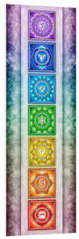 Foam board print The Seven Chakras - Series II -Artwork II