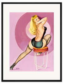 Gerahmter Kunstdruck Schönheits-Parade 1949