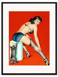 Gerahmter Kunstdruck Flirt III