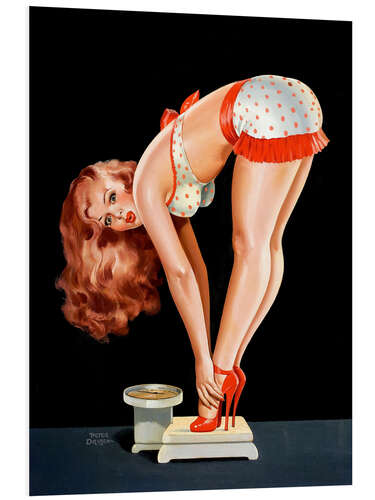 Cuadro de PVC Pin Up en equilibrio