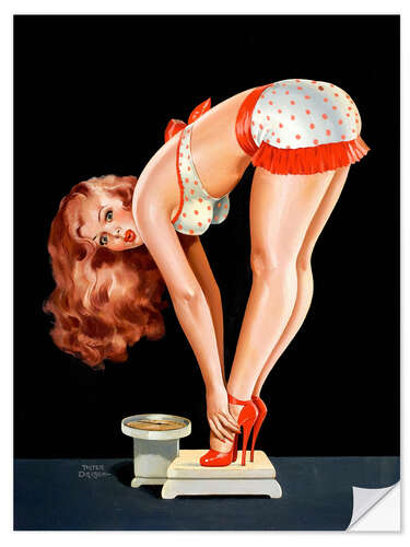Autocolante decorativo Pin Up on Scale