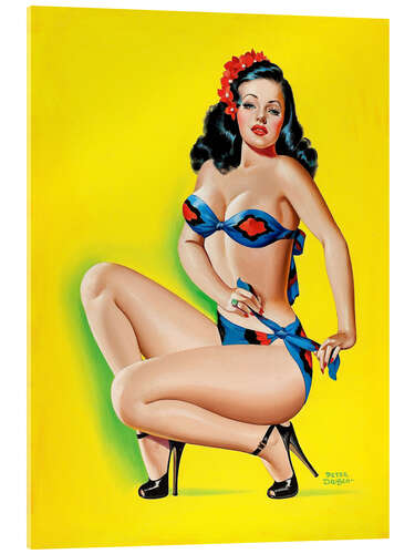 Quadro em acrílico Pin Up in a Bikini