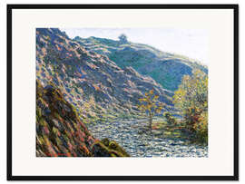 Gerahmter Kunstdruck Der alte Baum an der Einmündung