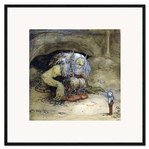 Gerahmter Kunstdruck Der Troll und der Boy