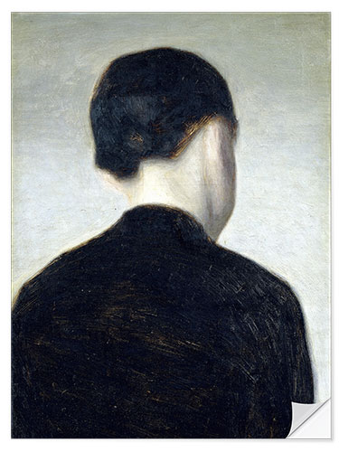 Sisustustarra Seated Figure, Seen from Behind (Anna Hammershøi)