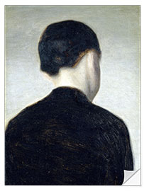 Wall sticker Seated Figure, from Behind (Anna Hammershøi), 1884