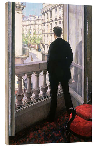 Obraz na drewnie Young Man at His Window