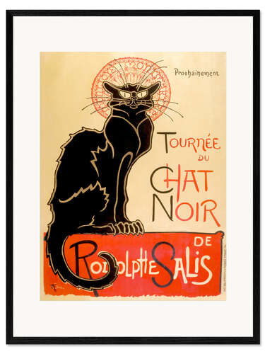 Impresión de arte enmarcada Tournée du Chat noir