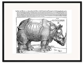 Gerahmter Kunstdruck Rhinocerus (niederländisch)