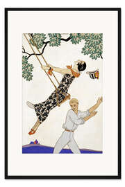 Gerahmter Kunstdruck Die Schaukel, 1920er