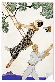 Selvklebende plakat The Swing, 1920s