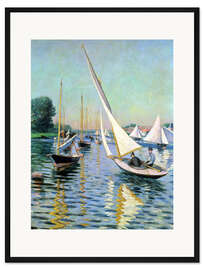 Gerahmter Kunstdruck Regatta in Argenteuil