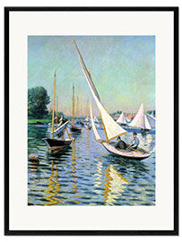 Ingelijste kunstdruk Regatta in Argenteuil