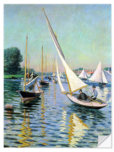 Selvklæbende plakat Regatta in Argenteuil