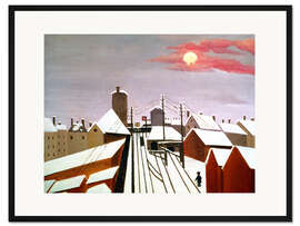 Gerahmter Kunstdruck Die Eisenbahn