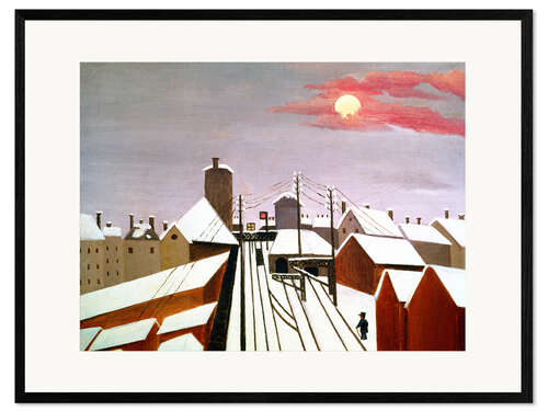 Framed art print The railroad