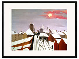 Framed art print The railroad