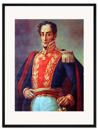 Gerahmter Kunstdruck Simon Bolivar