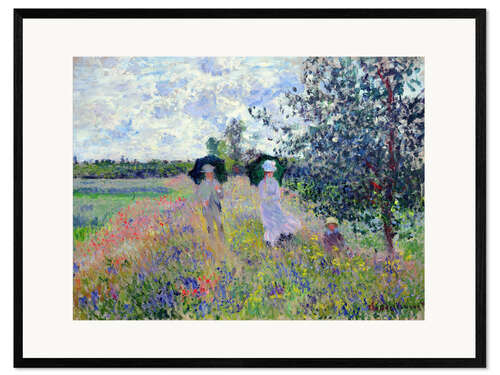 Impresión de arte enmarcada Paseo cerca de Argenteuil