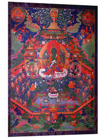 Foam board print Thangka depicting Green Tara