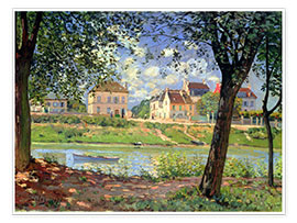 Wandbild Villeneuve la Garenne - Alfred Sisley