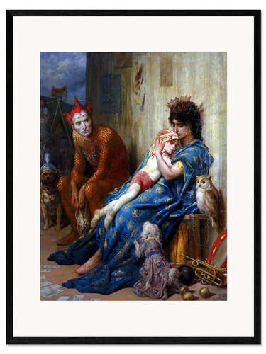Framed art print Les Saltimbanques, 1874